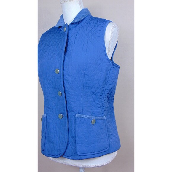 Talbots Blue Barn Chore Coat Jacket Vest Quilted Womens Size Small Equestrian - Picture 4 of 8
